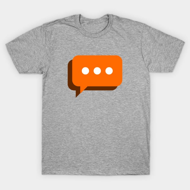 Speech bubble vector icon for apps and websites. T-Shirt by AraDesign